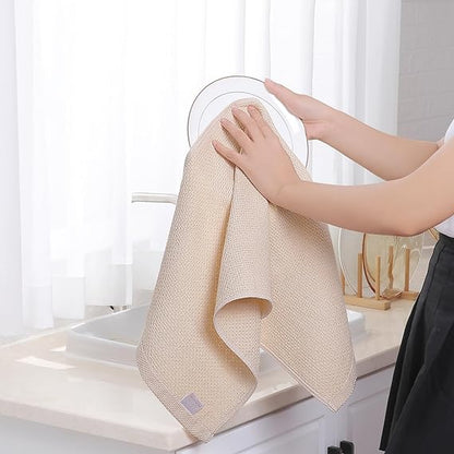 Homaxy 100% Cotton Waffle Towels-Multi-color Set