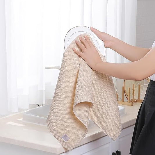 Homaxy 100% Cotton Waffle Towels-Multi-color Set