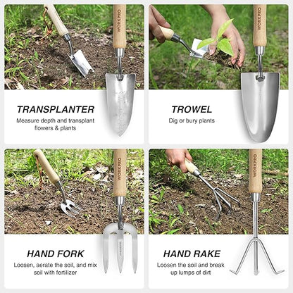 WORKPRO 8-Piece Pink Garden Tool Set – Stylish Strength for Every Gardener