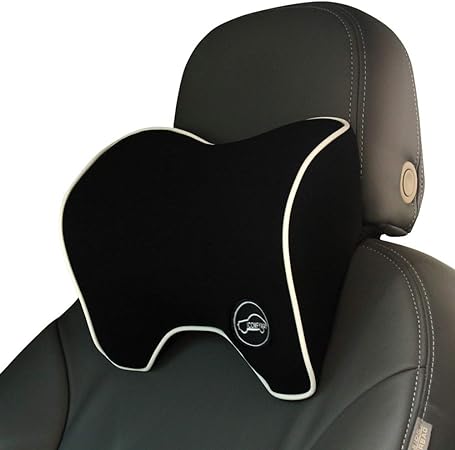 Car Neck Support Pillow for Neck Pain Relief When Driving,Headrest Pillow for Car Seat with Soft Memory Foam – Black