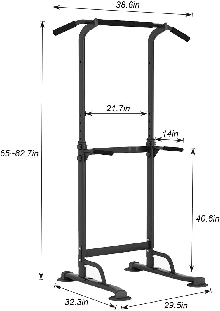 Station Pull Up Bar for Home Gym Adjustable Height Strength Training Workout Equipment,Pull Up Bar Station