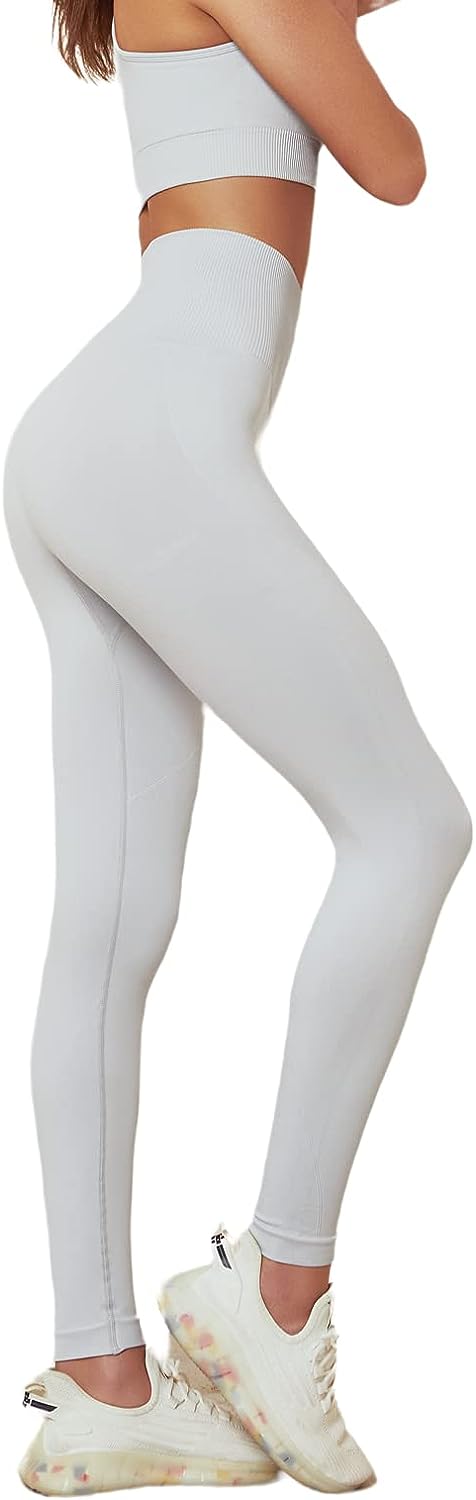 Workout High Waist Legging for Women, Buttery Soft Yoga Legging Stretch Pants Butt Lifting Tummy