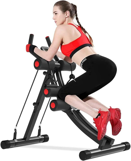 Fitness Core & Abdominal Trainers AB Workout Machine Home Gym Strength Training Ab Cruncher Foldable Fitness Equipment