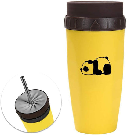 Marvelous Twizz Coffee Cup Aperture Mug with Straw Double Silicone TikTok Leak Proof and Insulated Revolutionary Twist Plastic Travel Mug, Lidless