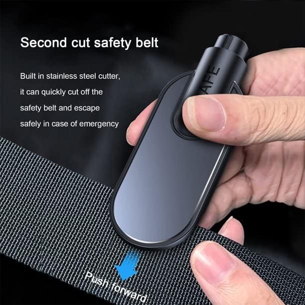 Car Safety Hammer Spring Loaded Window Breaker Glass Breaker and Seat Belt Cutter Emergency Escape Tool