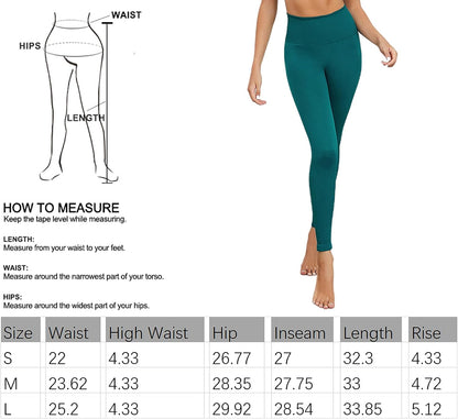 Workout High Waist Legging for Women, Buttery Soft Yoga Legging Stretch Pants Butt Lifting Tummy