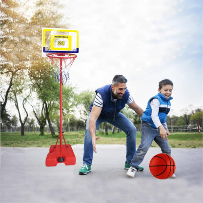 FIRST- RATE Basketball Hoop for Kids Toddler Toys Portable Adjustable Height 3.2FT-6.6FT with 3 Balls Mini Basketball Hoops Indoor Goals Youth Outdoor Gifts Boy Girl Age 3 4 5 6 7 8 Year Old Backyard Game