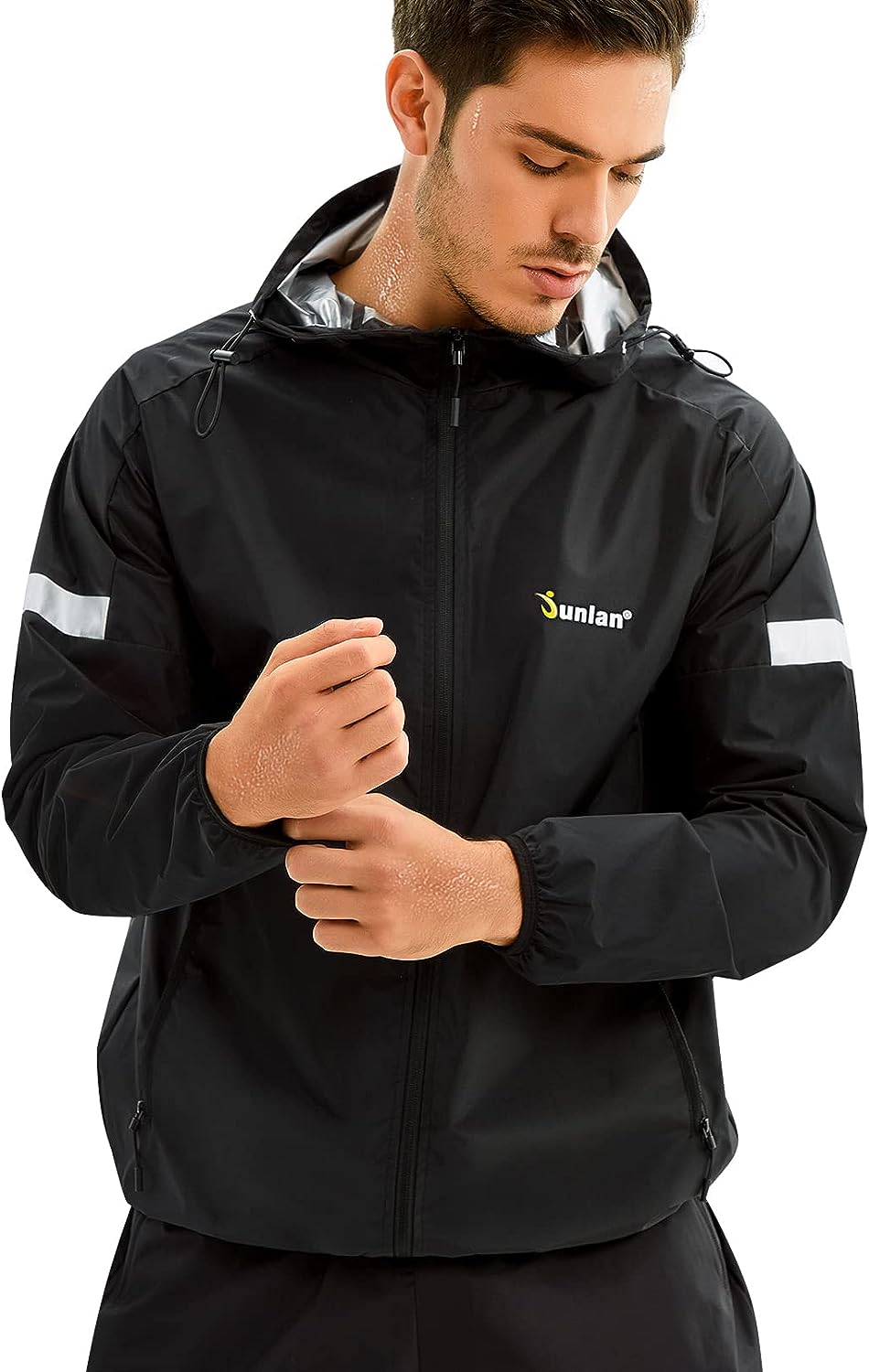 BEST Sauna Suit for Men Sweat Jacket for Men Sweat Sauna Pants Gym Workout Sweat Suit