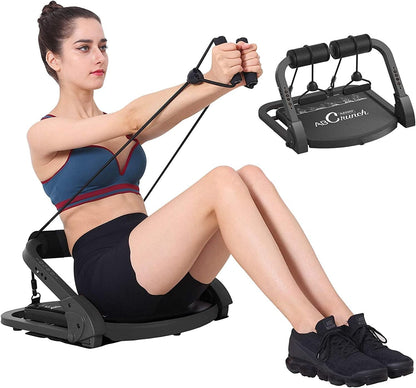 Ab Crunch Machine,Exercise Equipment for Home Gym Equipment for Strength Training with Resistance Bands, Abs and Total Body Workout,Sole Brand and Patent Owner