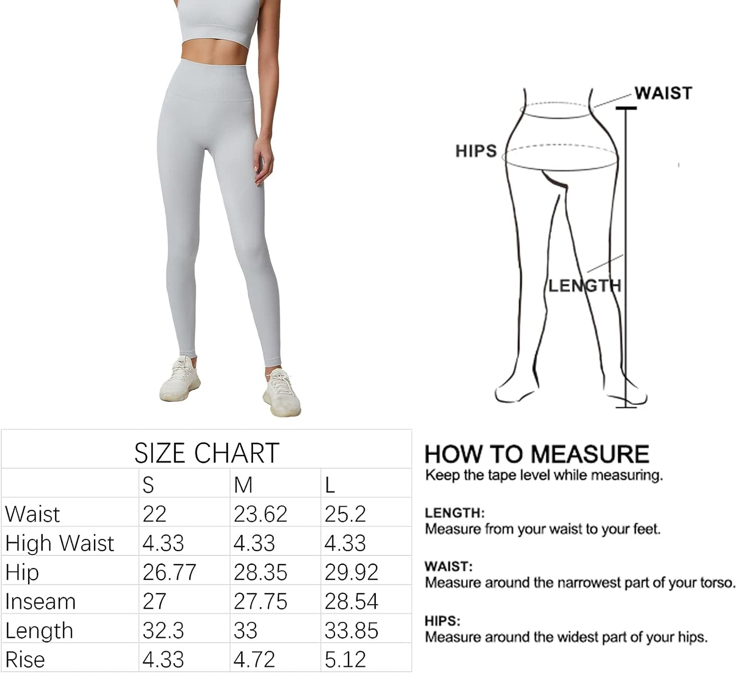 Workout High Waist Legging for Women, Buttery Soft Yoga Legging Stretch Pants Butt Lifting Tummy