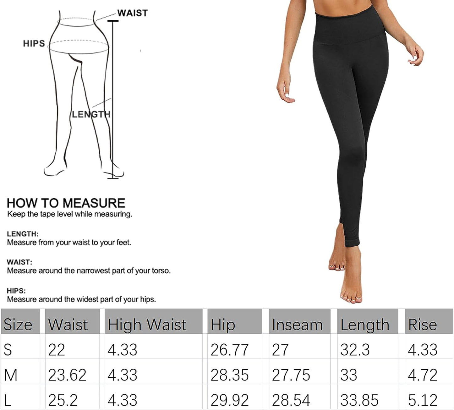 Workout High Waist Legging for Women, Buttery Soft Yoga Legging Stretch Pants Butt Lifting Tummy