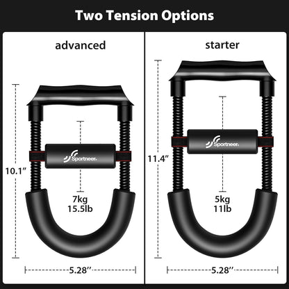 Wrist Strengthener, Sportneer Forearm Exerciser with Adjustable Tension for Improving Strength - Hand Developer Arm Grip Workout Strength Trainer Home Gym Workout Equipment for Starter and Pro