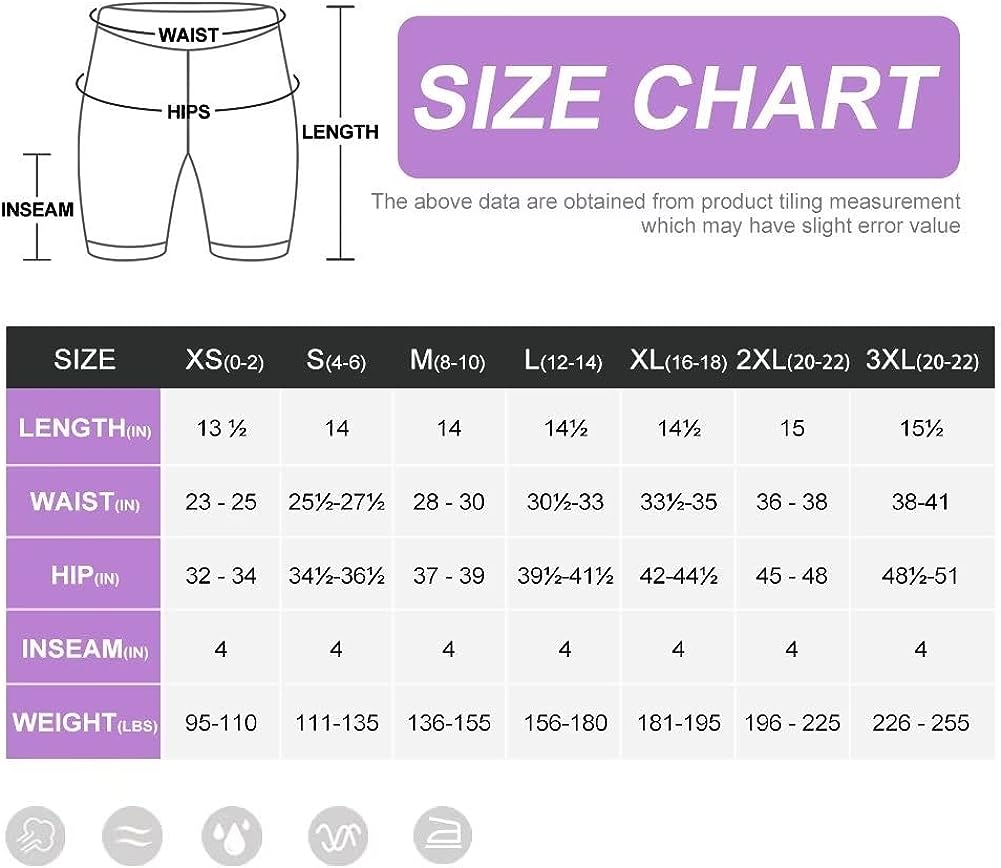 Biker Shorts for Women with Pockets, High Waisted Workout Gym Yoga Shorts