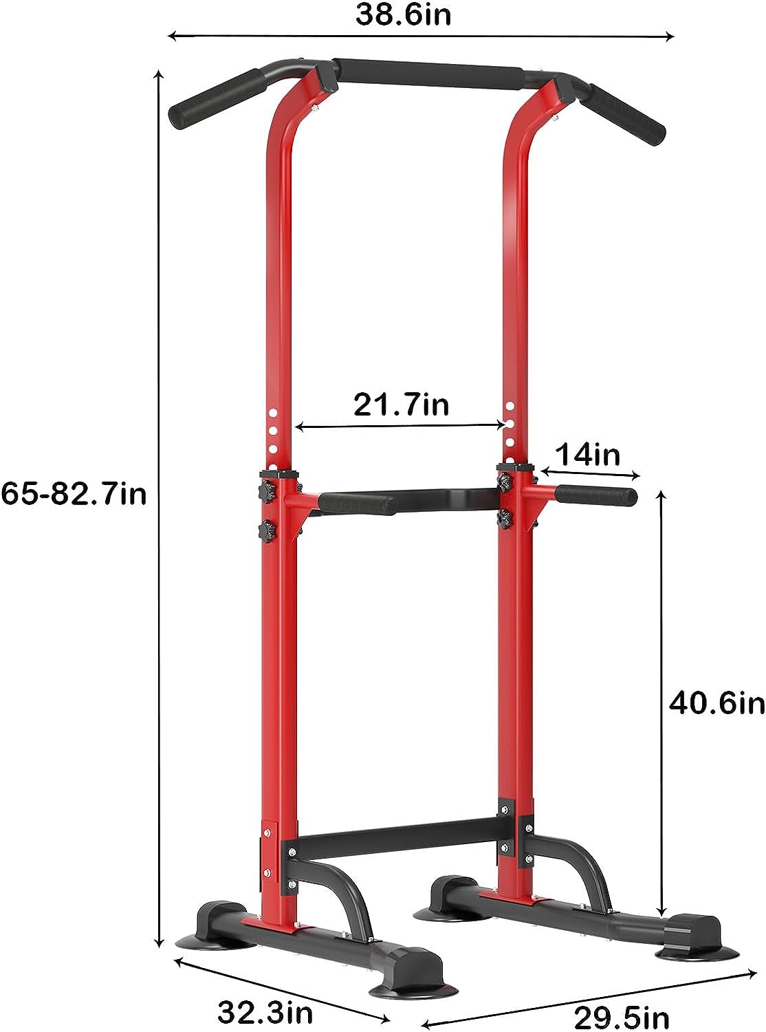 Station Pull Up Bar for Home Gym Adjustable Height Strength Training Workout Equipment,Pull Up Bar Station