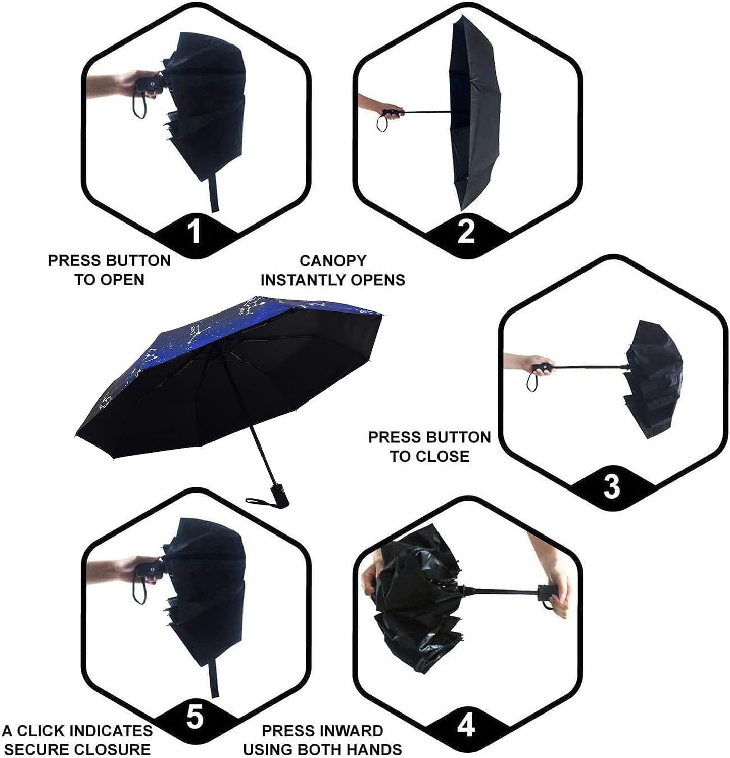 Travel Umbrella Windproof Automatic Umbrellas-Factory Outlet umbrella