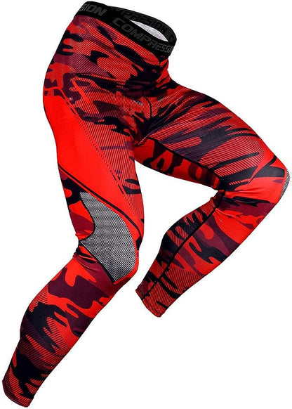 Compression Pants Men UV Blocking Running Tights 1 or 2 Pack Gym Yoga Leggings for Athletic Workout