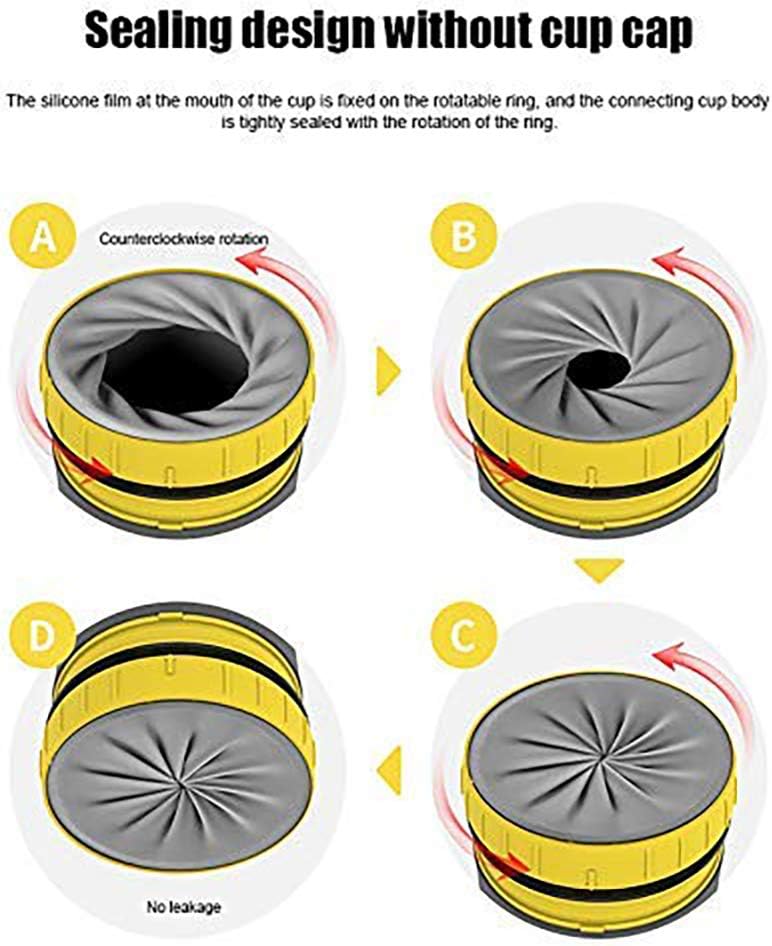 Marvelous Twizz Coffee Cup Aperture Mug with Straw Double Silicone TikTok Leak Proof and Insulated Revolutionary Twist Plastic Travel Mug, Lidless