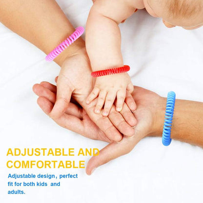 Anti Mosquito Bracelets, 24 Pack Individually Wrapped, DEET Free, Natural and Waterproof Band