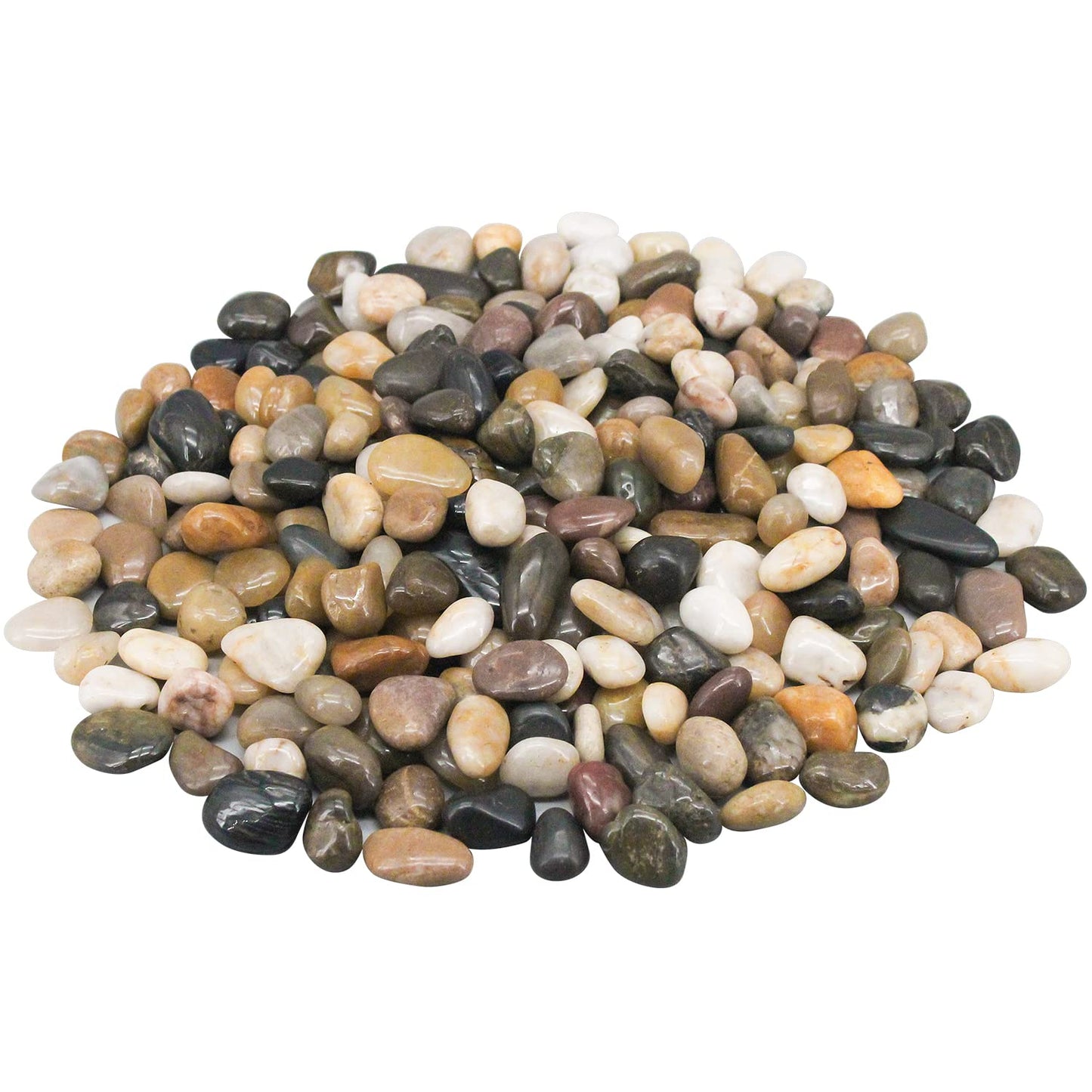 River Rocks Decorative Ornamental Pebbles Garden Landscaping Stones Gravel Filler for Home Decoration Flower Bed Fish Tank Plants Vases Succulents