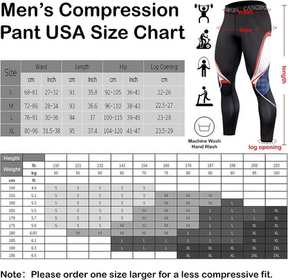 Compression Pants Men UV Blocking Running Tights 1 or 2 Pack Gym Yoga Leggings for Athletic Workout