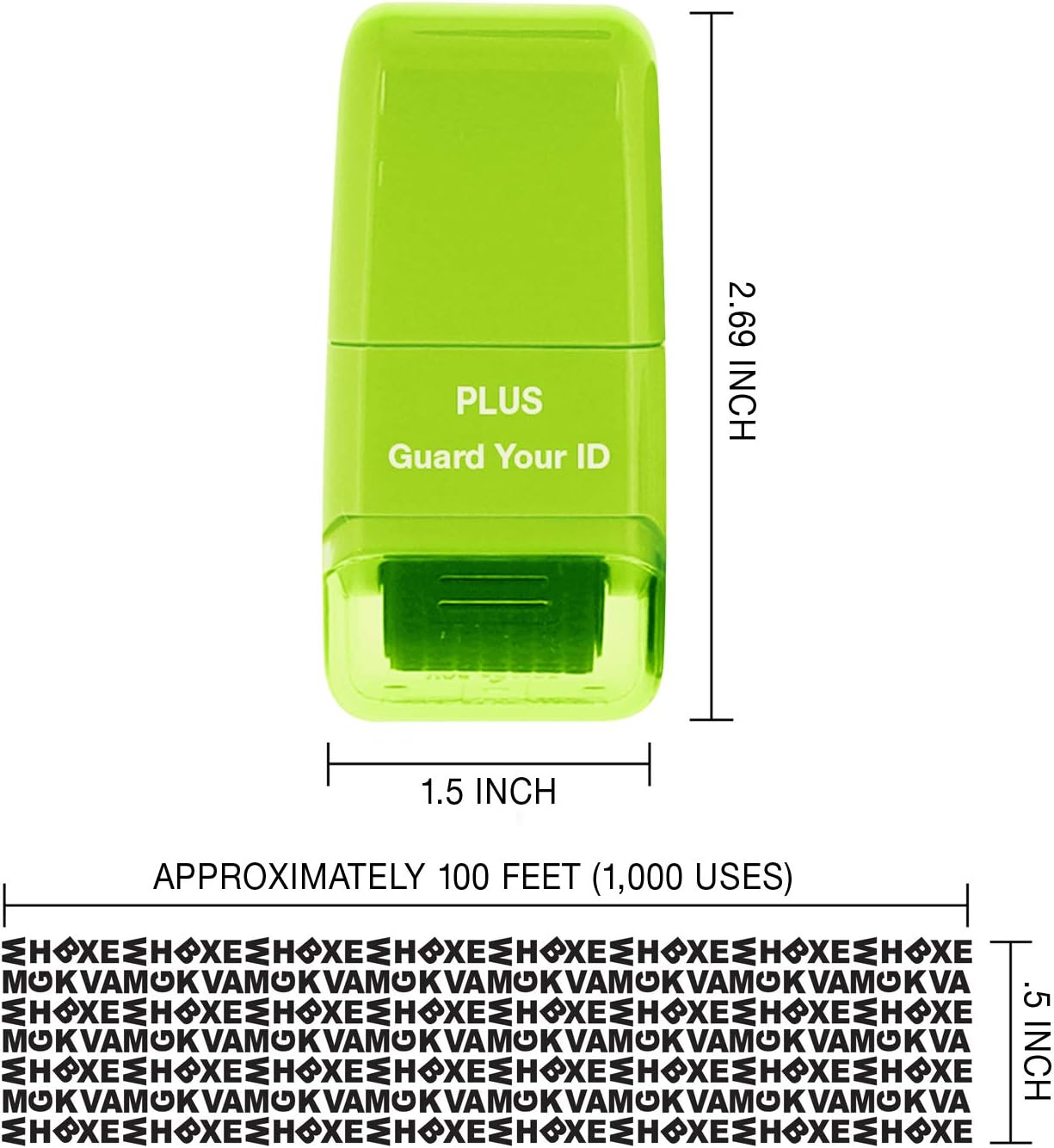 Guard Your ID Roller Identity Security Stamp Roller (Blue) IS-520CM