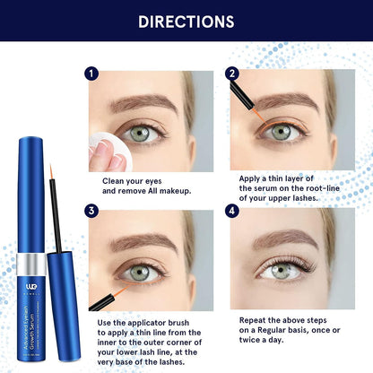 Lash Serum, Eyelash Growth Serum, Eyelash Serum, Lash Serum for Eyelash Growth, Boost Lash Growth Serum, Advanced Formula for Longer, Fuller, and Thicker Lashes, 3 ML