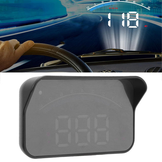 Toothbace Heads Up Display for Cars, Universal Car 3.5 Inch HUD OBD2 Interface Windshield Projector Digital Speedometer Mph, OverSpeed Warning, Water Temperature, Battery Voltage, Mileage Measurement