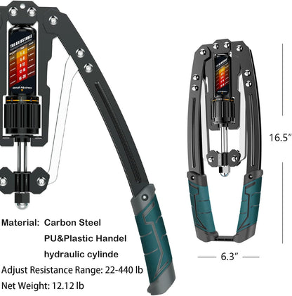 BIG EAST MOUNT Twister Arm Exerciser - Adjustable 22-440lbs Hydraulic Power, Home Chest Expander, Shoulder Muscle Training Fitness Equipment, Arm Enhanced Exercise Strengthener.