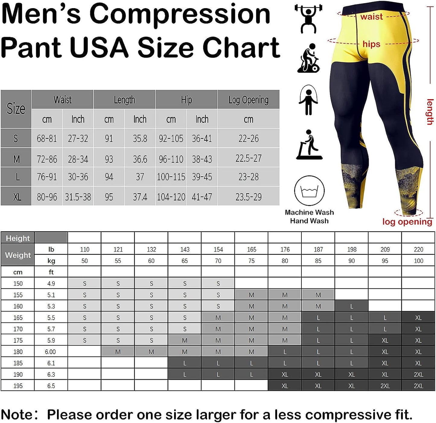 Compression Pants Men UV Blocking Running Tights 1 or 2 Pack Gym Yoga Leggings for Athletic Workout