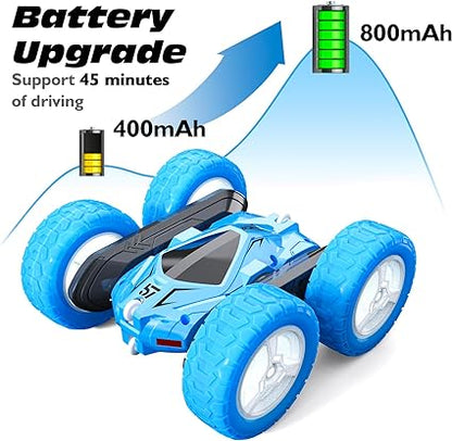 Remote Control Car, RC Cars Double Sided 360° Rotating Car Toys, Gesture Sensing RC Stunt Car with Headlights Wheel Lights, Ideal Gifts for Boys Girls