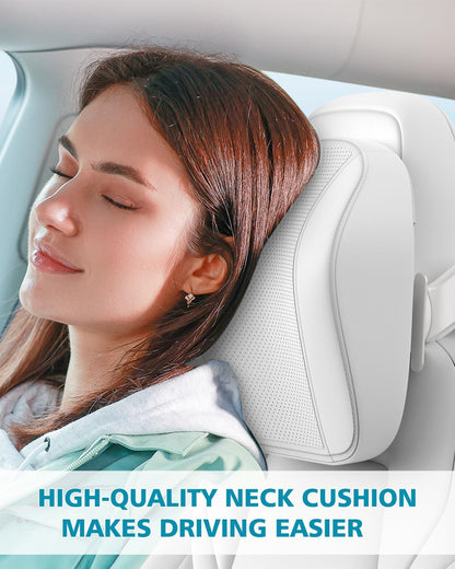 Tesla Headrest Pillow Height Adjustable Tesla Model Y/3 Accessories Neck Pillow Car Seat Pillow Head Neck Rest Cushion with Brackets, Hidden Hook(1 Pack)