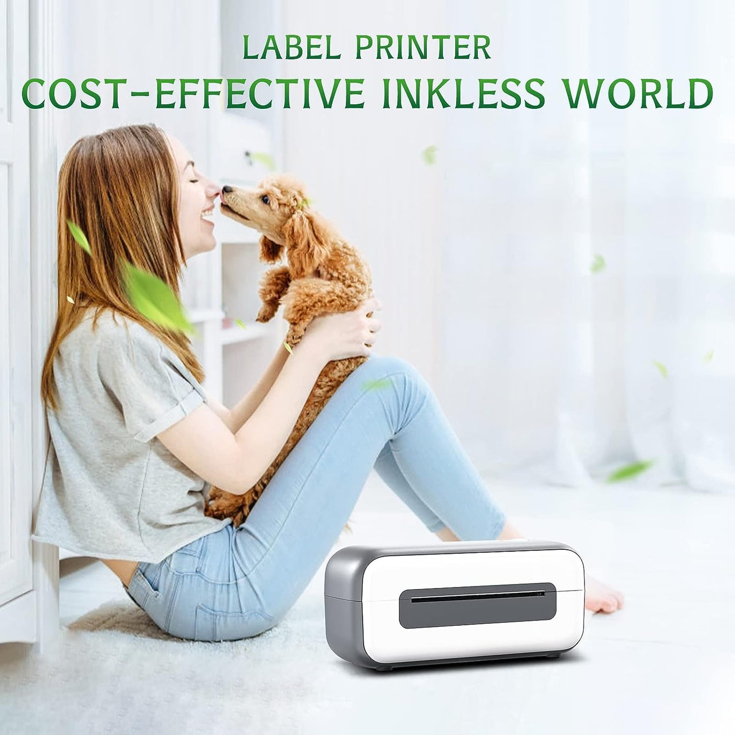 POWERFUL Thermal Label Printer, Shipping Label Printer, Desktop Label Printer for Mac Windows Chromebook, Thermal Printer Compatible with Amazon, Ebay, Shopify, Etsy, UPS, FedEx, DHL