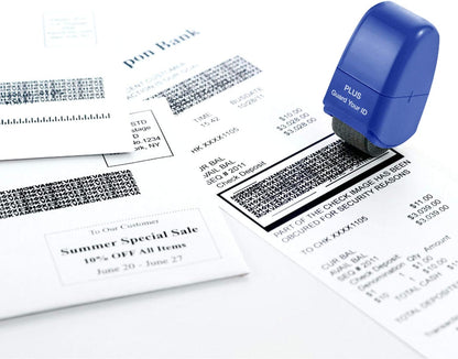 Guard Your ID Roller Identity Security Stamp Roller (Blue) IS-520CM