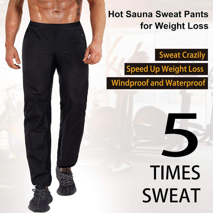 BEST Sauna Suit for Men Sweat Jacket for Men Sweat Sauna Pants Gym Workout Sweat Suit