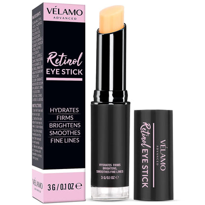 BEST Retinol Eye Stick, Retinol Eye Cream for Dark Circles and Puffiness, Visible Results in 3-4 Weeks, Under Eye Cream Anti Aging, Eye Brightener Stick, Eye Cream for Wrinkles, Brightening Eye Cream for Puffiness and Bags under Eyes, Brightening Eye Balm