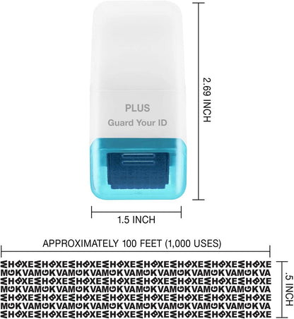 Guard Your ID Roller Identity Security Stamp Roller (Blue) IS-520CM