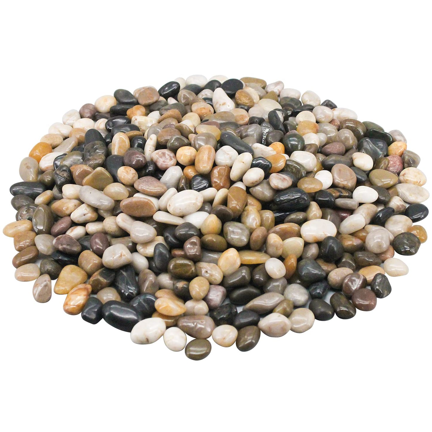 River Rocks Decorative Ornamental Pebbles Garden Landscaping Stones Gravel Filler for Home Decoration Flower Bed Fish Tank Plants Vases Succulents