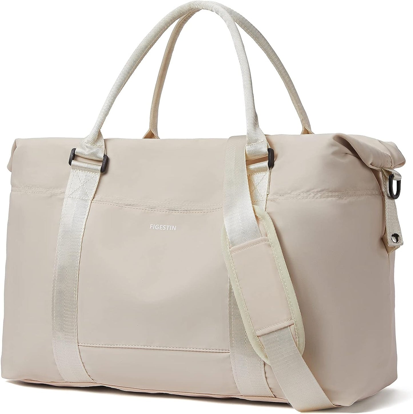 Large Duffle Bag Weekender for Women Travel Tote Lightweight Carry On Overnight Girls Beige