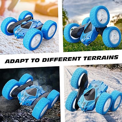 Remote Control Car, RC Cars Double Sided 360° Rotating Car Toys, Gesture Sensing RC Stunt Car with Headlights Wheel Lights, Ideal Gifts for Boys Girls