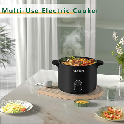 First-Class Electric Pot, 1.5L Non-stick Ramen Cooker, Multi-Function Hot Pot Electric for Pasta, Noodles, Steak, Egg, Electric Cooker with Dual Power Control, Over-Heating and Boil Dry Protection, Dorm Room Essentials, Green