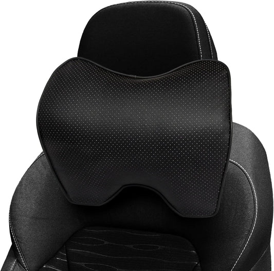 Car Neck Support Pillow for Neck Pain Relief When Driving,Headrest Pillow for Car Seat with Soft Memory Foam – Black