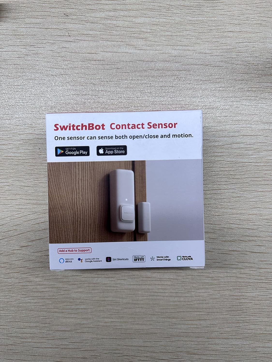 Door Alarm Contact Sensor - Smart Home Security Wireless Window Alarm and Door Sensor, Add SwitchBot Hub to Make it Compatible with Alexa