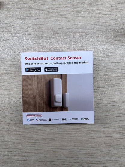 Door Alarm Contact Sensor - Smart Home Security Wireless Window Alarm and Door Sensor, Add SwitchBot Hub to Make it Compatible with Alexa